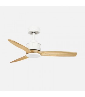 Ventilador de Techo BARRAX Blanco DC 18W 2250Lm 3 Aspas Haya CCT