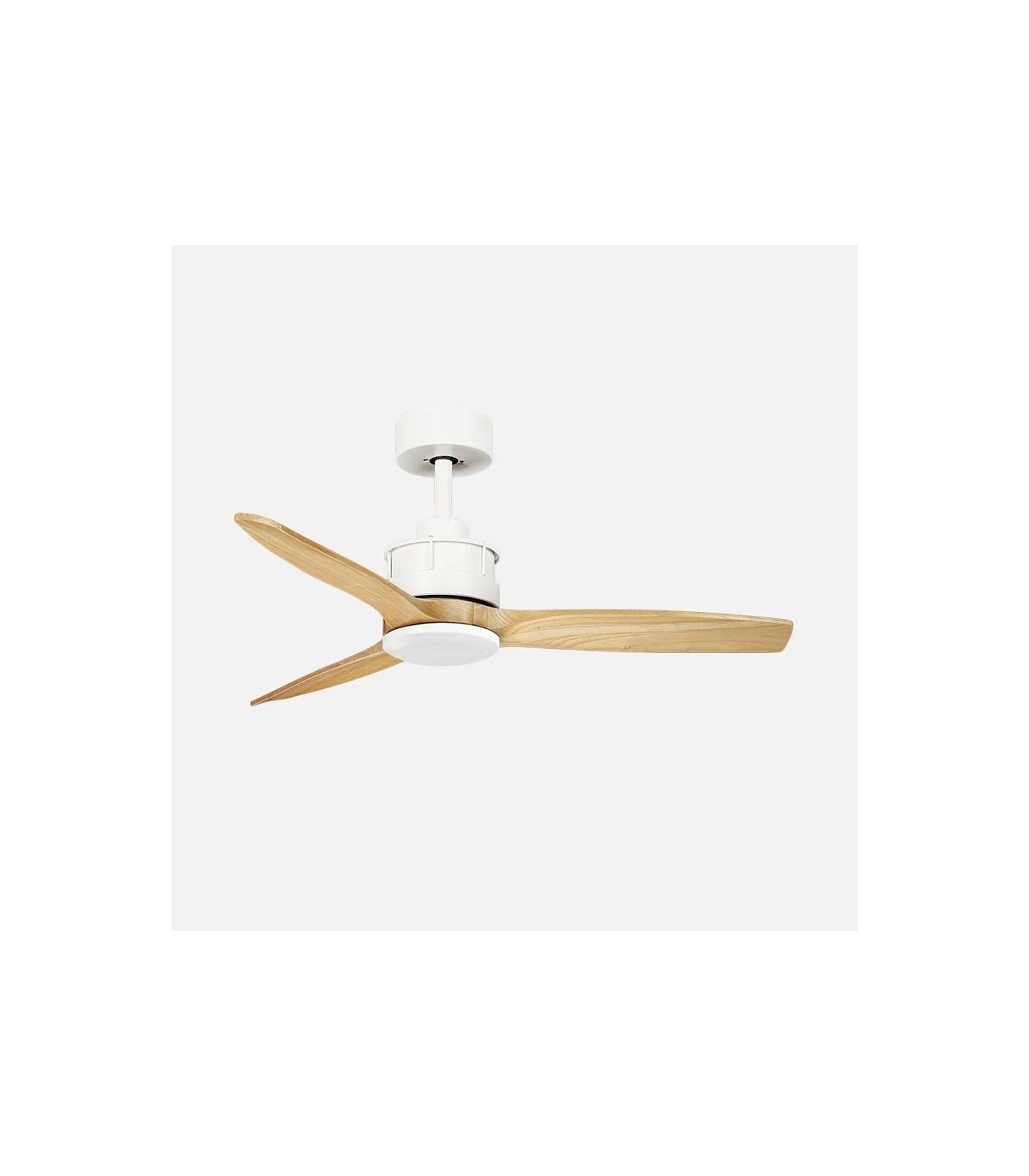 Ventilador de Techo BARRAX Blanco DC 18W 2250Lm 3 Aspas Haya CCT