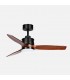 Ventilador de Techo BARRAX Negro DC 18W 2250Lm 3 Aspas Roble CCT