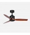 Ventilador de Techo BARRAX Negro DC 18W 2250Lm 3 Aspas Roble CCT