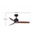 Ventilador de Techo BARRAX Negro DC 18W 2250Lm 3 Aspas Roble CCT