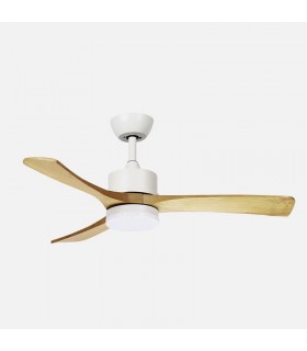 Ventilador de Techo HELLIN Blanco DC 18W 2250Lm 3 Aspas Haya CCT