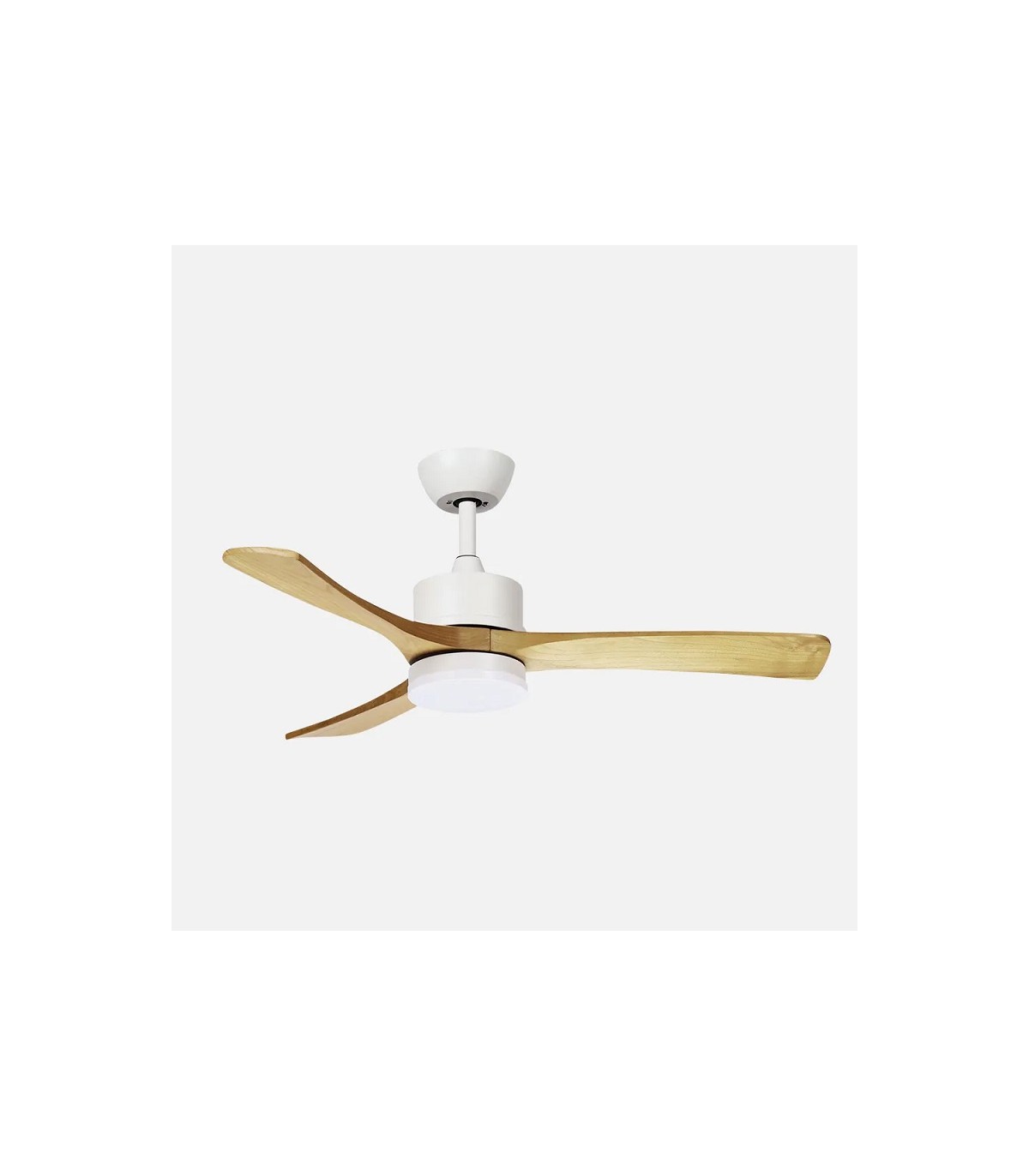 Ventilador de Techo HELLIN Blanco DC 18W 2250Lm 3 Aspas Haya CCT