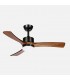 Ventilador de Techo HELLIN Negro DC 18W 2250Lm 3 Aspas Roble CCT