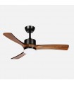 Ventilador de Techo HELLIN Negro DC 18W 2250Lm 3 Aspas Roble CCT