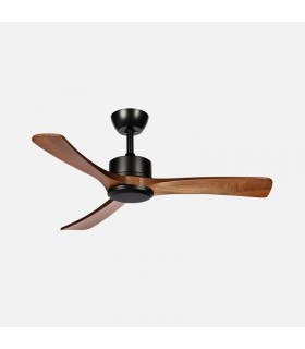 Ventilador de Techo HELLIN Negro DC 18W 2250Lm 3 Aspas Roble CCT