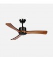 Ventilador de Techo HELLIN Negro DC 18W 2250Lm 3 Aspas Roble CCT