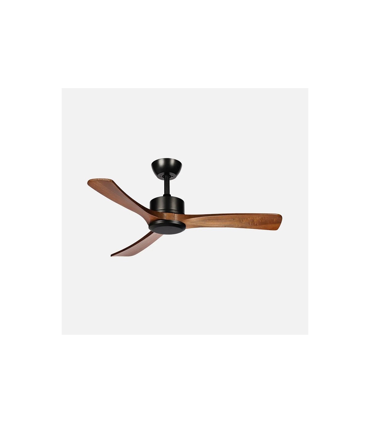 Ventilador de Techo HELLIN Negro DC 18W 2250Lm 3 Aspas Roble CCT