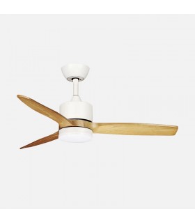 Ventilador de Techo MONTIEL Blanco DC 18W 2250Lm 3 Aspas Haya CCT
