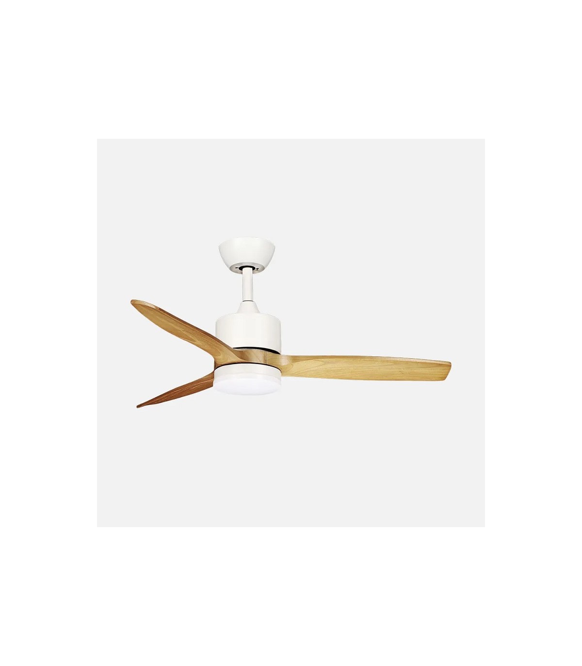 Ventilador de Techo MONTIEL Blanco DC 18W 2250Lm 3 Aspas Haya CCT