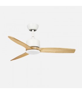 Ventilador de Techo MONTIEL Blanco DC 18W 2250Lm 3 Aspas Haya CCT