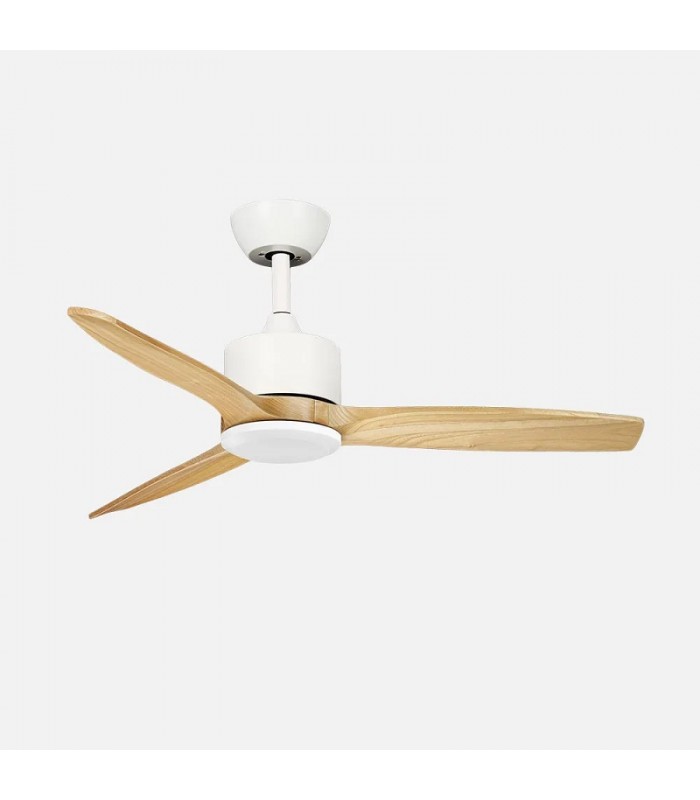 Ventilador de Techo MONTIEL Blanco DC 18W 2250Lm 3 Aspas Haya CCT