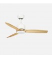 Ventilador de Techo MONTIEL Blanco DC 18W 2250Lm 3 Aspas Haya CCT