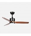 Ventilador de Techo MONTIEL Negro DC 18W 2250Lm 3 Aspas Roble CCT