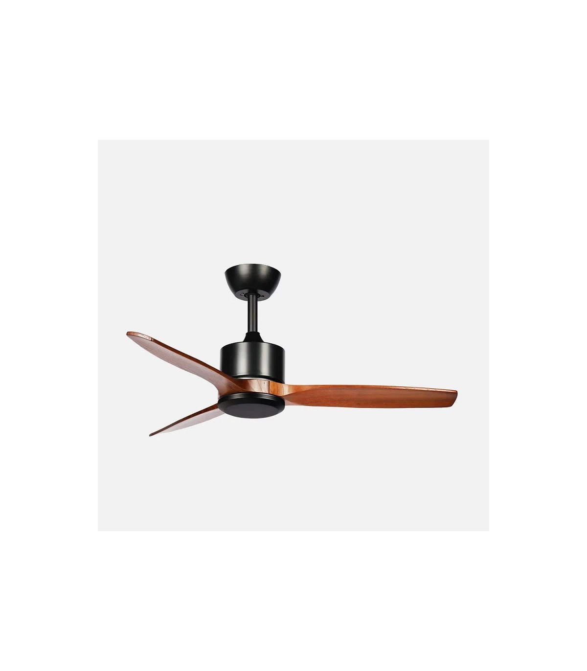Ventilador de Techo MONTIEL Negro DC 18W 2250Lm 3 Aspas Roble CCT
