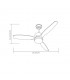 Ventilador de Techo TORINO Cuero DC 24W 2424Lm 3 Aspas Roble CCT