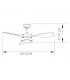 Ventilador de Techo ESTIO Blanco DC 24W 2650Lm 3 Aspas Haya CCT