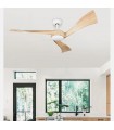 Ventilador de Techo JANUBI Blanco DC 22W 2350Lm 3 Aspas Haya CCT