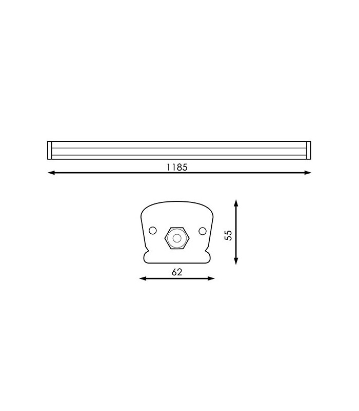Regleta estanca LED 50W 4.000Lm 120º 1200mm IP65