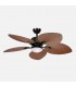 Ventilador de Techo TORCAL Negro DC 24W 2880Lm 5 Aspas Roble CCT