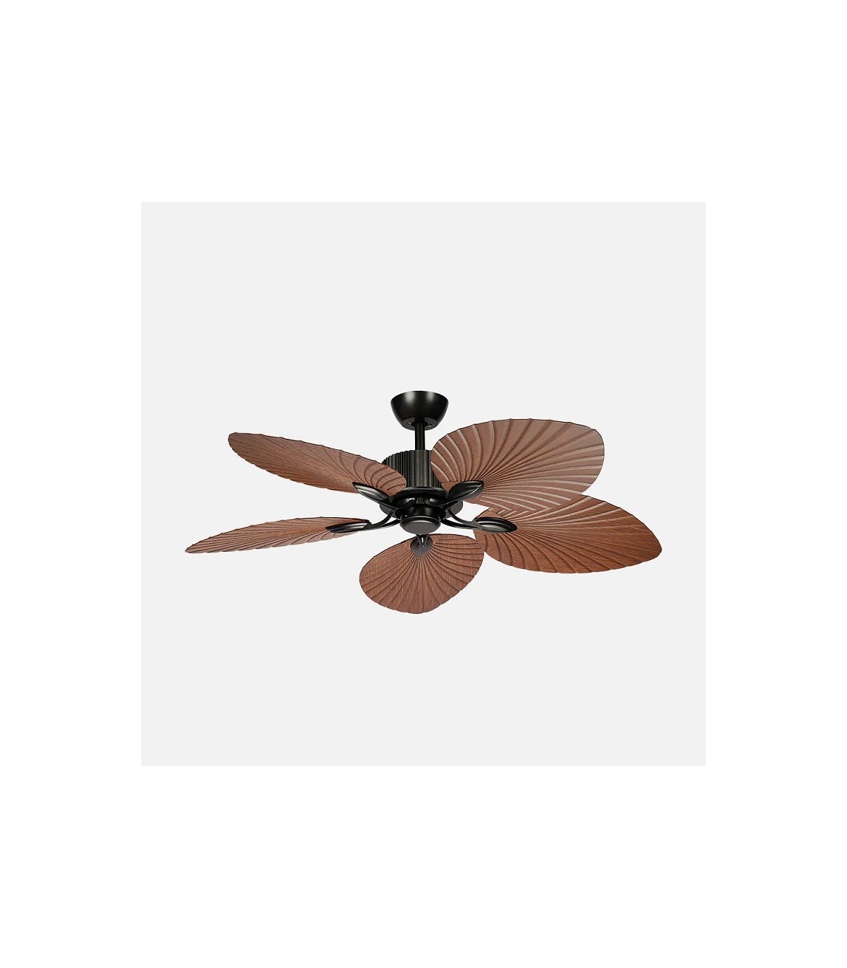 Ventilador de Techo TORCAL Negro DC 24W 2880Lm 5 Aspas Roble CCT