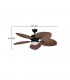 Ventilador de Techo TORCAL Negro DC 24W 2880Lm 5 Aspas Roble CCT