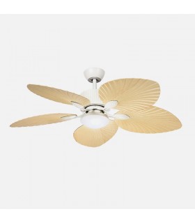 Ventilador de Techo TORCAL Blanco DC 24W 2880Lm 5 Aspas Haya CCT