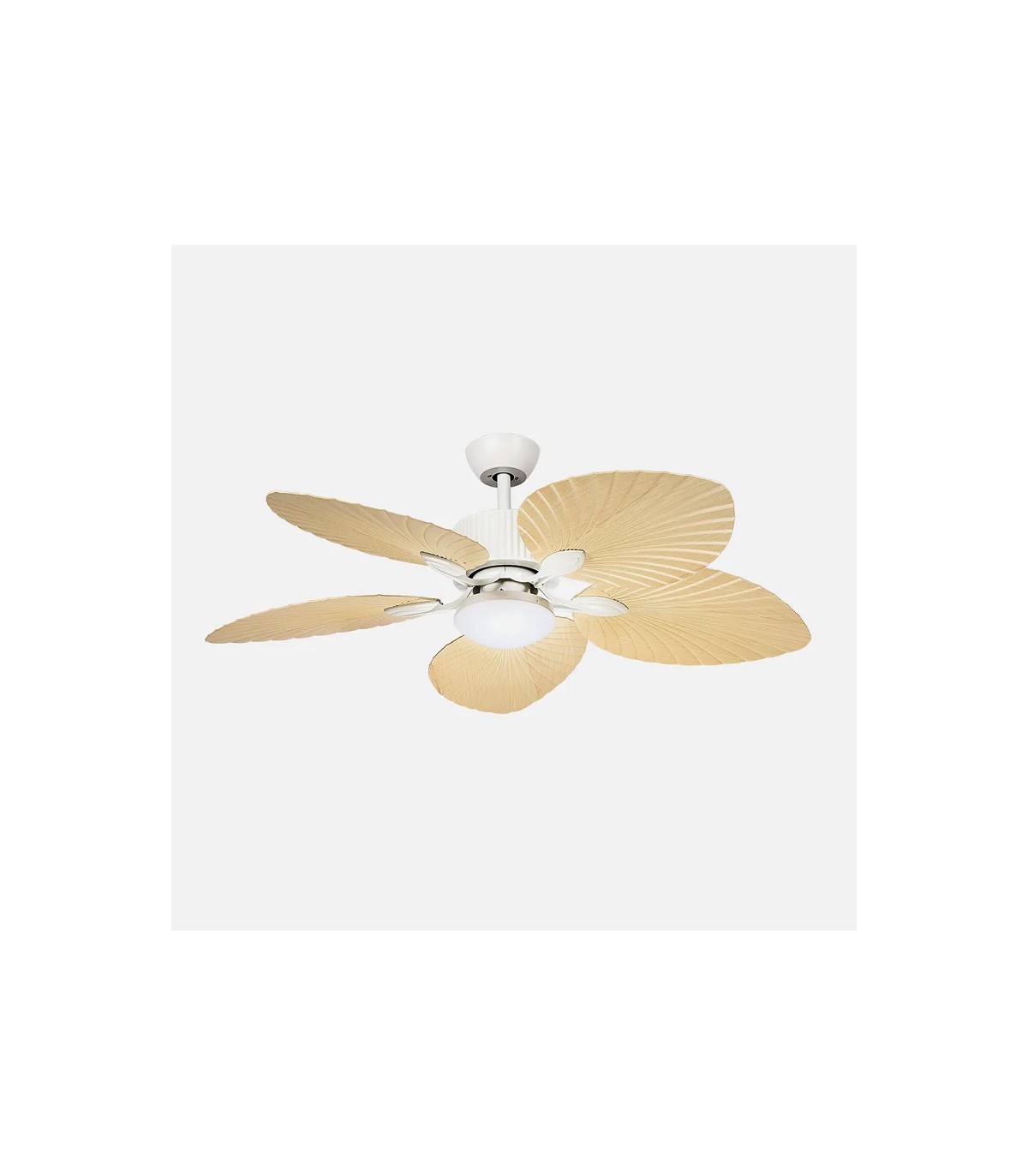Ventilador de Techo TORCAL Blanco DC 24W 2880Lm 5 Aspas Haya CCT