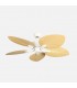 Ventilador de Techo TORCAL Blanco DC 24W 2880Lm 5 Aspas Haya CCT