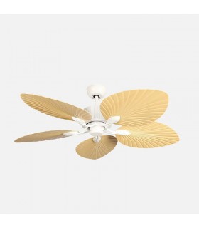 Ventilador de Techo TORCAL Blanco DC 24W 2880Lm 5 Aspas Haya CCT