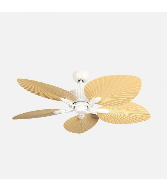 Ventilador de Techo TORCAL Blanco DC 24W 2880Lm 5 Aspas Haya CCT