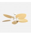 Ventilador de Techo TORCAL Blanco DC 24W 2880Lm 5 Aspas Haya CCT