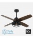Ventilador de Techo AQUILO Negro DC 4 Aspas Roble 1xE27