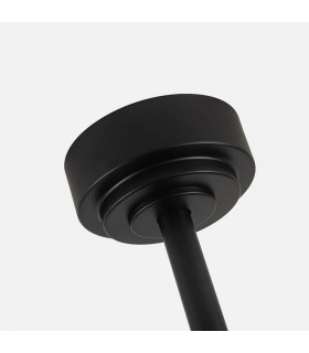 Ventilador de Techo AQUILO Negro DC 4 Aspas Roble 1xE27