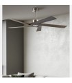 Ventilador de Techo NADIR DC Níquel 5 Aspas Rústico Sin Luz