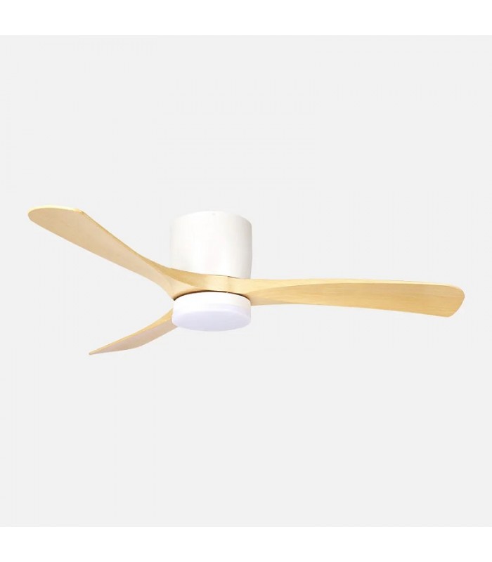 Ventilador de Techo PATERNA Blanco DC 18W 2250Lm 3 Aspas Haya CCT