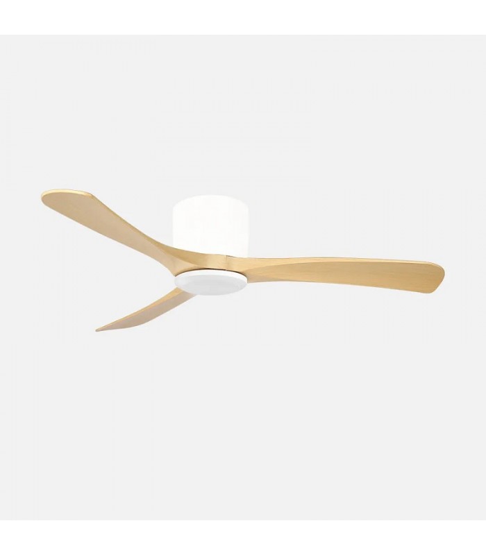 Ventilador de Techo PATERNA Blanco DC 18W 2250Lm 3 Aspas Haya CCT