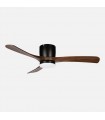 Ventilador de Techo PATERNA Negro DC 18W 2250Lm 3 Aspas Roble CCT