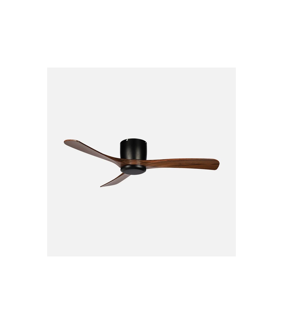 Ventilador de Techo PATERNA Negro DC 18W 2250Lm 3 Aspas Roble CCT
