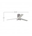 Ventilador de Techo TEO Níquel DC 24W 2950Lm 3 Aspas Blanco CCT