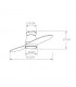 Ventilador de Techo NORDIC DC 24W 2400Lm 2 Aspas Blanco CCT
