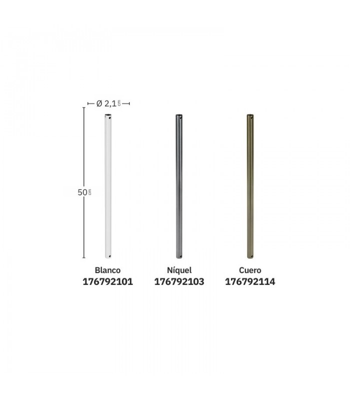 Tija De Extensión para Ventilador Cuero Ø2,1x50cm