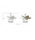 Ventilador de Techo ALVES DC Blanco 6 Aspas Rev. Blanco/Haya 2xE27