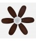 Ventilador de Techo ALVES DC Cuero 6 Aspas Rev. Cerezo/Nogal 2xE27