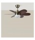 Ventilador de Techo ALVES DC Cuero 6 Aspas Rev. Cerezo/Nogal 2xE27