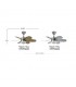 Ventilador de Techo ALVES DC Níquel 6 Aspas Rev. Haya/Plata 2xE27