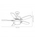 Ventilador de Techo BRAW DC Blanco 30W 2850Lm 5 Aspas Rev. Blanco/Haya CCT