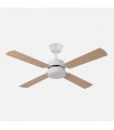 Ventilador de Techo HUPE DC Blanco 18W 2350Lm 4 Aspas Rev. Blanco/Haya CCT