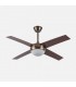 Ventilador de Techo CIRO DC Cuero 4 Aspas Nogal 2xE27