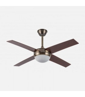 Ventilador de Techo CIRO DC Cuero 4 Aspas Nogal 2xE27